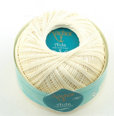 Kordonek ANCHOR AIDA 5 50g/195m c.9926 ecru