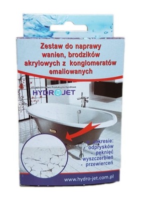 Zestaw do naprawy wanien brodzików zlewów z akrylu