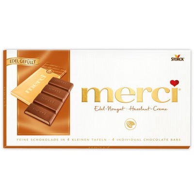 Czekolada mleczna Storck Merci Edel Nugat Hazelnut Creme