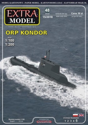 EXTRA MODEL_Okręt_ORP Kondor_ 2 modele 1/200 1/100