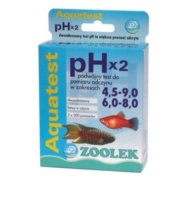 TEST Ph odczyn ZOOLEK akwarium staw EKH WAWA