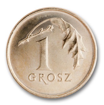 1 grosz 2005 rok - menniczy z woreczka