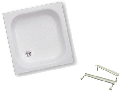 POLSKI Brodzik akrylowy POLIMAT 70x70 kwadratowy głębokośc 15 cm