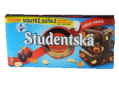 Czekolada studentska Studencka Horka gorzka