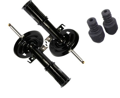 Амортизатори x2 перед +відбійники +захист renault scenic iii 09- фото №1