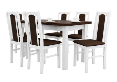 rozkładany stół, stół z krzesłami, duży wybór tapicerek, polska produkcja