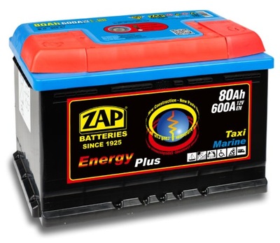 Akumulator ZAP ENERGY PLUS 80Ah MARINE CAMPER