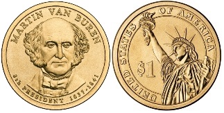 1 dolar (2008) Prezydenci USA - Martin Van Buren 2008 Mennica Philadelphia