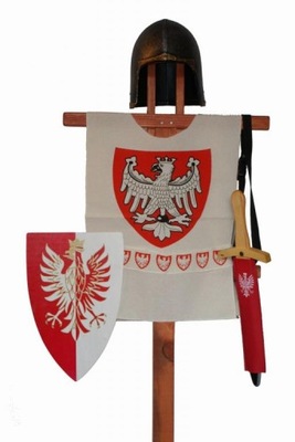 Rycerz polski biały strój rycerza mały W-wa