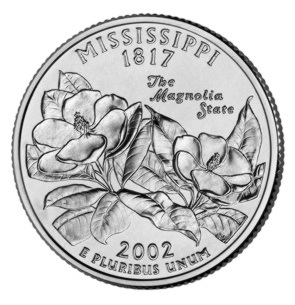 25 cent (2002) Stany USA - Mississippi Mennica Philadelphia