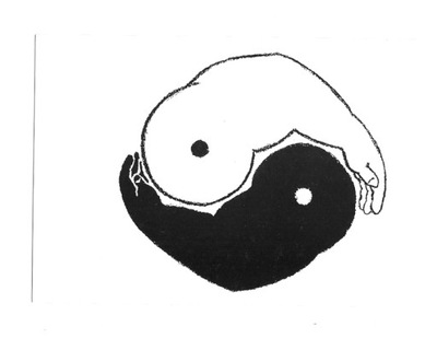 Pocztówka - Symbol 'Yin i Yang' nieco inaczej / OPIS !!!