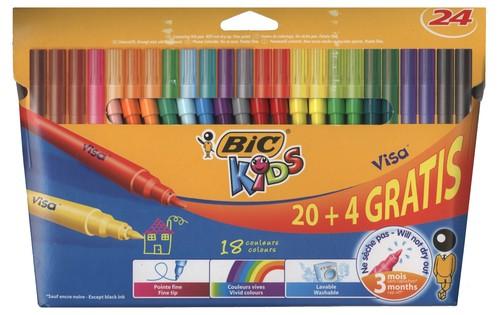 BIC FLAMASTRY VISA 20+4 KOLORY