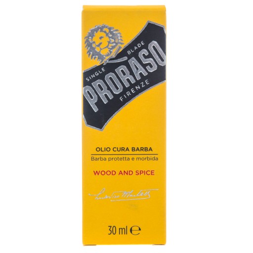 PRORASO МАСЛО ДЛЯ БОРОДЫ ДЕРЕВО И СПЕЦИИ МАСЛО ДЛЯ БОРОДЫ