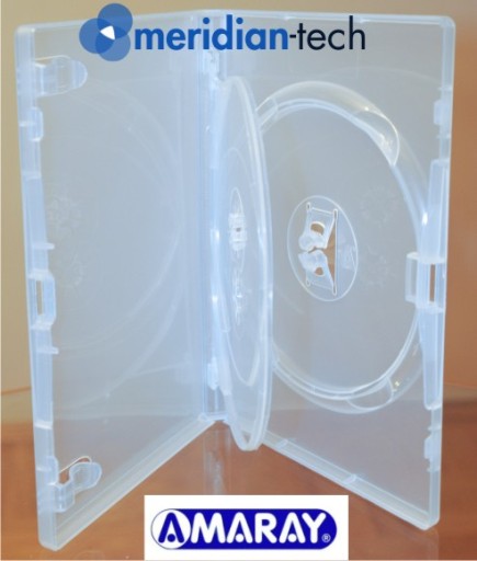 Коробка Amaray для 3 DVD Super Clear, качество 14 мм!