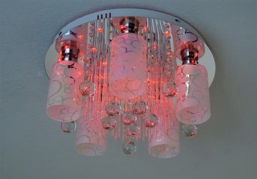 370 NOWOCZESNY ŻYRANDOL LAMPA SUFITOWA PLAFON LED