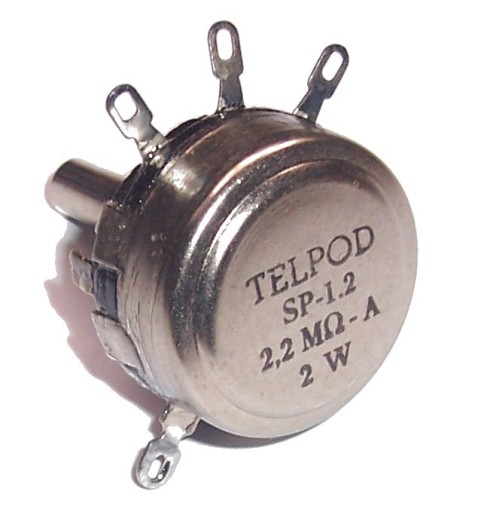 ПОТЕНЦИОМЕТР TELPOD SP-1.2_2.2M A 2W ось 25мм