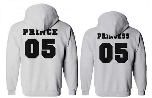 кофты для пар с капюшонами PRINCE и PRINCESS размер XXL