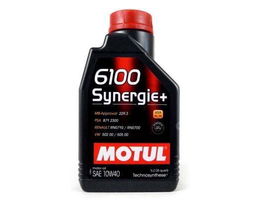 MOTUL 6100 SYNERGIE+ 10W40 1л A3/B4 505 507 ЛЮБЛИН