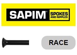 Прямые спицы Sapim Race Black, 280 мм