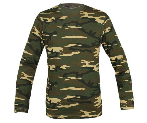 Футболка Mil-Tec Блузка с длинными рукавами Woodland L