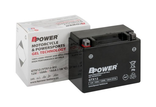 Гелевый аккумулятор Bpower YTX12-BS 10Ач 185А