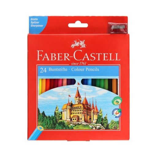 Карандаш мелки 24 цв. Замок Faber-Castell 120124