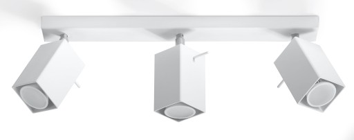 LAMPA SUFITOWA PLAFON LED SQUARE 3 PUNKTOWY BIAŁY DO KUCHNI JADALNI SALONU