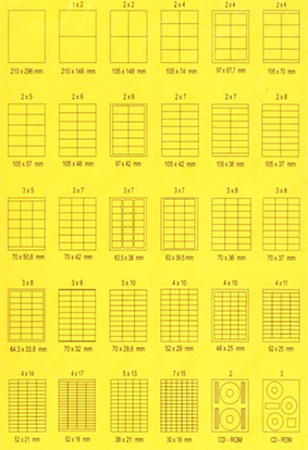 Этикетки самоклеящиеся 210х296 мм, 100 шт. А4.