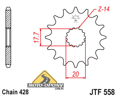 Комплект привода Yamaha DTR DT 125 R/RE — DiD!!