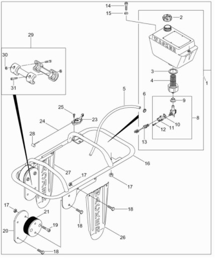 WACKER ubijaki BS kranik paliwa 0112180