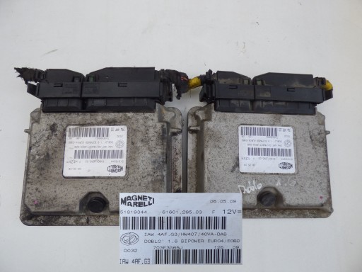 КОМПЬЮТЕР FIAT DOBLO 1.6 16V 51819344 IAW 4AF G3.