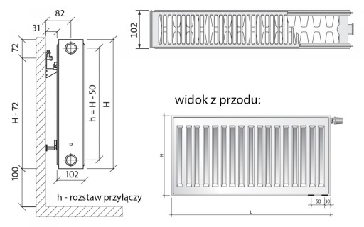 КОМНАТНЫЙ ОБОГРЕВАТЕЛЬ PURMO CV22 600x1800 ПАНЕЛЬНЫЙ