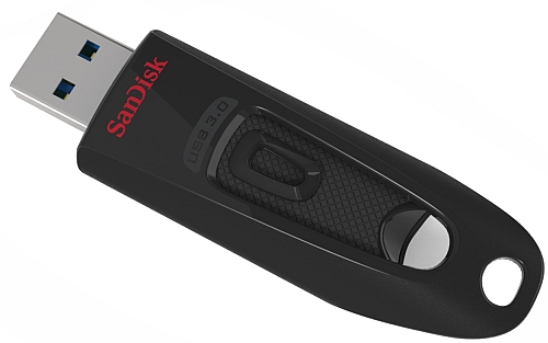 Флеш-накопитель Sandisk Ultra 128 ГБ USB 3.0, черный