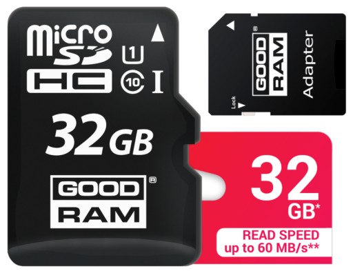 КАРТА ПАМЯТИ GOODRAM MICRO SD 32 ГБ КЛАСС 10 UHS