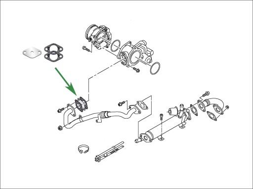 Заглушка EGR VW Tiguan Touran 1.6 2.0 TDi CR 2 с Common Rail gen.