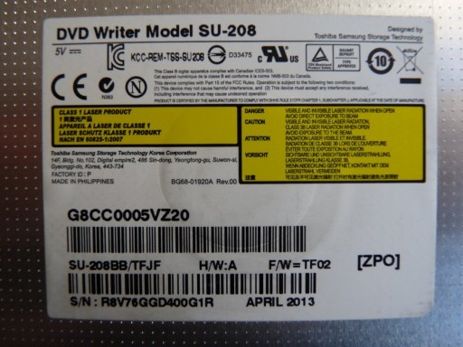 DVD-РЕКОРДЕР TOSHIBA SAMSUNG Ultra Slim 9,5 мм