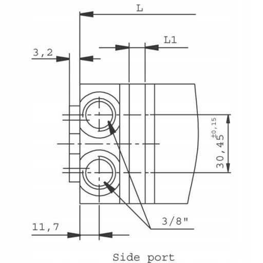 Silnik hydrauliczny orbitalny SMM40 16mm 2,2KW