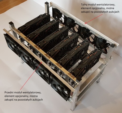 КОРПУС Рама для майнинга криптовалюты 6GPU 3PSU ME6B