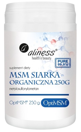 МСМ Органическая сера 250 г OptiMSM Aliness