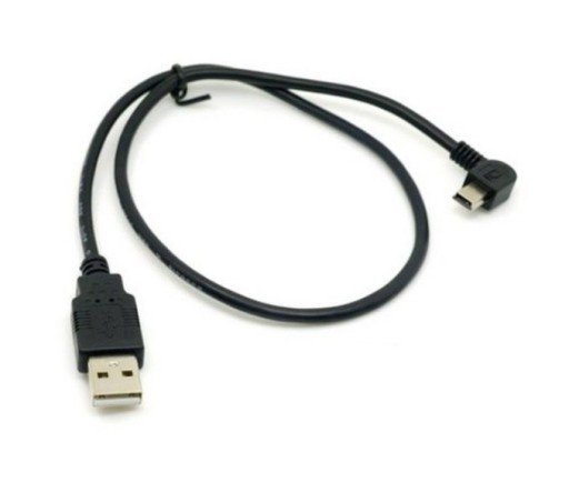 Угловой кабель Mini USB MiniUSB — USB ЛЕВЫЙ, 0,5 м