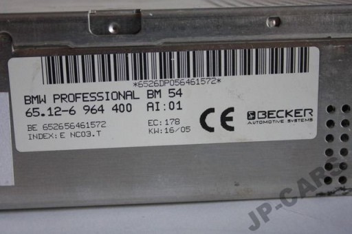 BMW PROFESSIONAL BM 54 BECKER BM54 - E39 E46 АУДИО