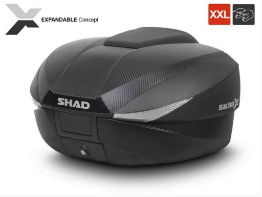 ВЕРХНИЙ КЕЙС МОТОЦИКЛА SHAD SH58X РЕГУЛИРУЕМЫЙ