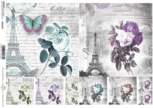 Papier do Decoupage KLASYCZNY A4 D0537