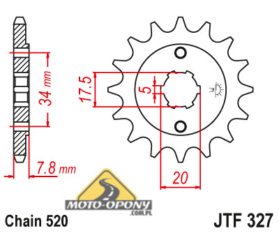Комплект привода Honda VT 125 SHADOW Супер цепь.