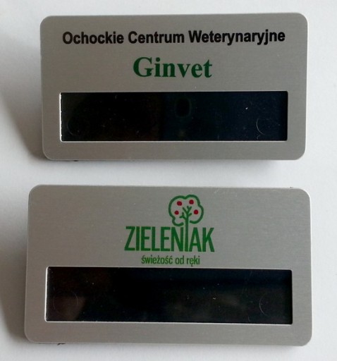 A.B.Promo IDENTYFIKATOR 38X70mm z okienkiem 25 szt