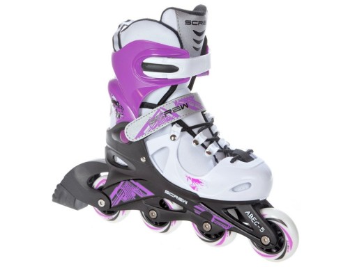 Коньки Screw Bella Черный/Фиолетовый 38-41 (26-28см)