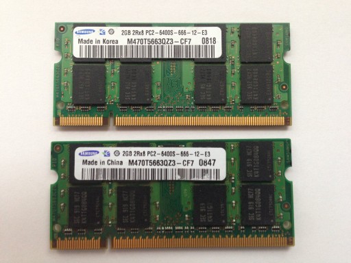 Оперативная память DDR2 4 ГБ 2x2 ГБ 800 МГц PC2 6400 SO-DIMM