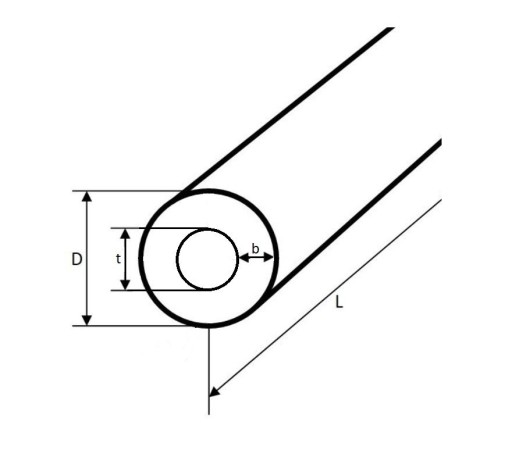 Tuleja Poliamid PA6 100x50x500mm