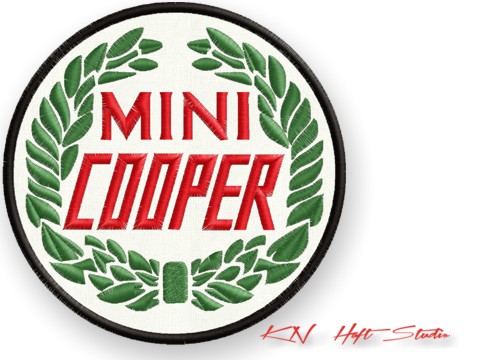 Thermo MINI COOPER PATCH тюнинговая вышивка 70мм