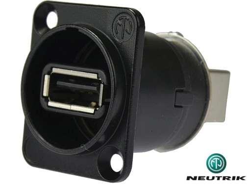 NEUTRIK NAUSB-W-B Панельная розетка USB